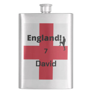 Flasque Joueur de football anglais personnalisable