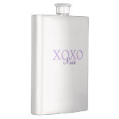 Flasque Jour de la Saint Valentin Xoxo ajouter nom pastel (Droite)