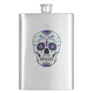 Flasque Jour du crâne de sucre des morts Día de Muertos