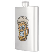 Flasque Joyeuse Mug De Bière, Illustration Drôle (Gauche)