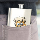 Flasque Joyeuse Mug De Bière, Illustration Drôle (En situation)