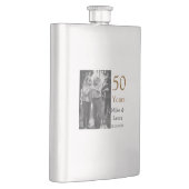 Flasque Joyeux 50e anniversaire ajouter nom du couple date (Droite)