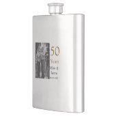 Flasque Joyeux 50e anniversaire ajouter nom du couple date (Gauche)