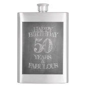 Flasque Joyeux anniversaire - 50 ans et fabuleux (devant)