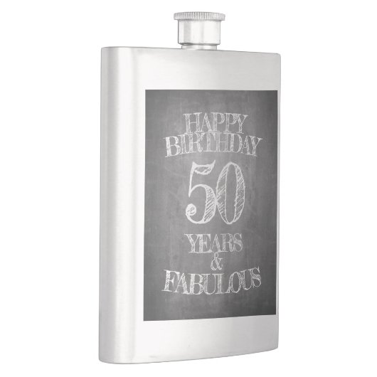 Flasque Joyeux anniversaire - 50 ans et fabuleux (Droite)