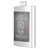 Flasque Joyeux anniversaire - 60 ans & Fabuleux en chalkbo (Gauche)