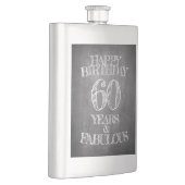 Flasque Joyeux Anniversaire - 60 Ans & Fabuleux sur tablea (Droite)