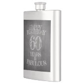 Flasque Joyeux Anniversaire - 60 Ans & Fabuleux sur tablea (Gauche)