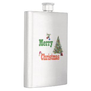 Flasque Joyeux Bowles de pelouse Noël, Hip Flask
