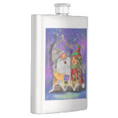 Flasque Joyeux Noël en couple Gnomes Flask (Droite)