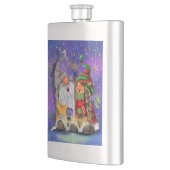 Flasque Joyeux Noël en couple Gnomes Flask (Gauche)
