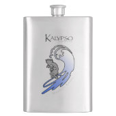 Flasque Kalypso Kane surfant dans le bleu (devant)