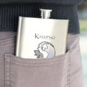 Flasque Kalypso Kane surfant dans le bleu (En situation)