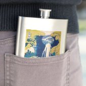 Flasque Katsushika Hokusai - Chutes Amida (En situation)