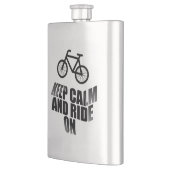 Flasque Keep calm and ride (Gauche)