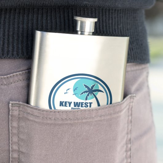 Flasque Key West Florida Palm Tree Birds (En situation)