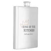 Flasque King of the cuisine chef cuisine ajouter nom couro (Droite)