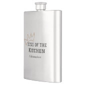 Flasque King of the cuisine chef cuisine ajouter nom couro (Gauche)