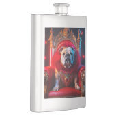 Flasque King Winnie Le Bulldog Sur Son Trône (Droite)