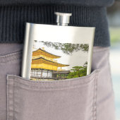 Flasque Kinkaku-ji, le pavillon d'or, Kyoto (En situation)