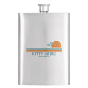Flasque Kitty Hawk Caroline du Nord Sun Palm Trees