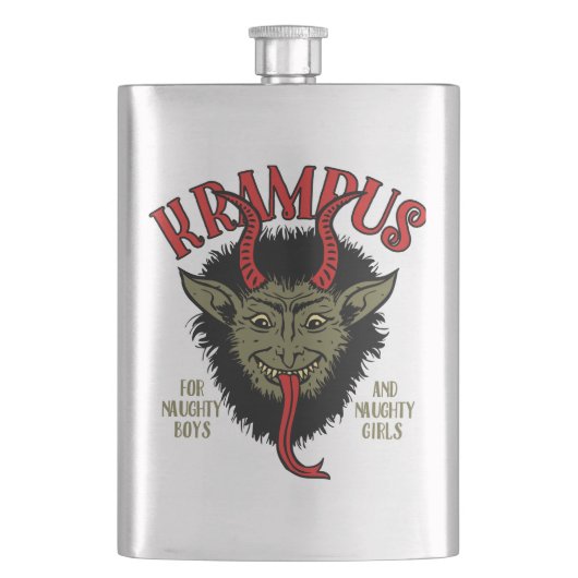 Flasque Krampus Face Naughty (devant)