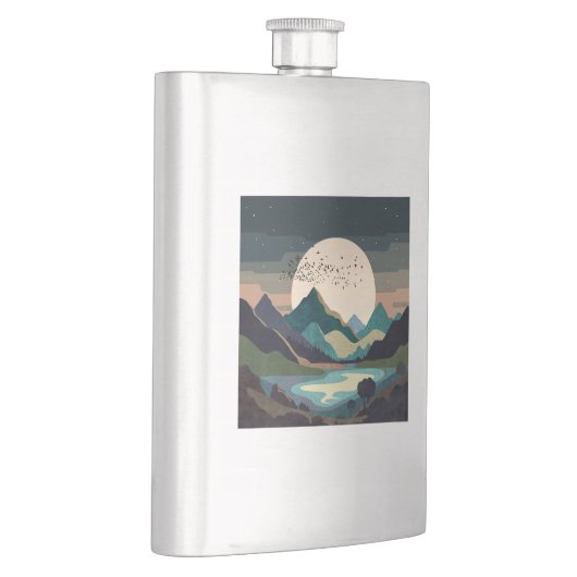 Flasque La Lune Sur Le Lac (Droite)