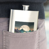 Flasque La Lune Sur Le Lac (En situation)