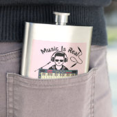 Flasque La musique est réelle (En situation)