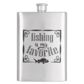 Flasque La pêche est ma citation préférée (devant)