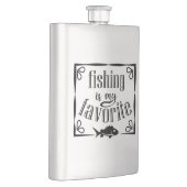 Flasque La pêche est ma citation préférée (Droite)