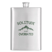 Flasque La solitude n'est pas surfaite (devant)