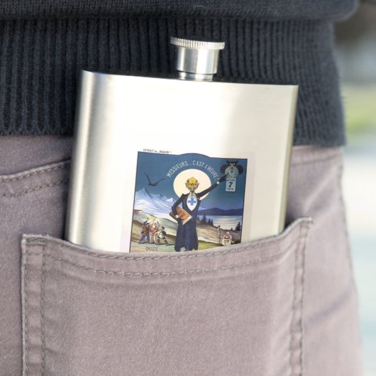 Flasque La suppression de l'Absinthe Hip Flask (En situation)