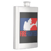 Flasque La tête de pompier en trois couleurs (Droite)