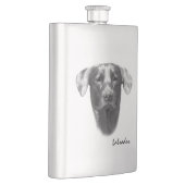 Flasque Labrador Dog personnalisable (Droite)
