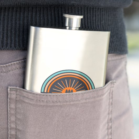 Flasque Lac Caesar Creek Ohio Rainbow (En situation)