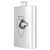 Flasque L'Amour de l'État de NIU Huskies (Gauche)