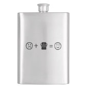 Flasque Le Backpacking Vous Rend Heureux (devant)