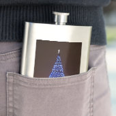 Flasque Le bleu allume l'arbre de Noël (En situation)