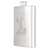 Flasque Le Bon Chef dit Bon Appetit ! (Gauche)