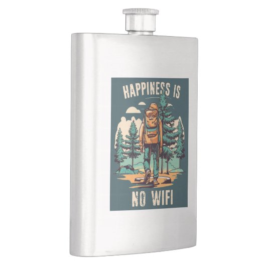 Flasque Le Bonheur N'Est Pas Un Backpacking Wifi (Droite)