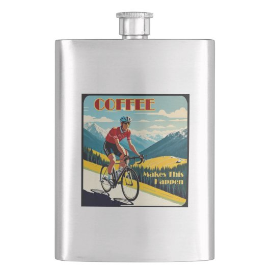 Flasque Le café fait que cela arrive Cyclisme (devant)