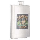 Flasque Le Camping Est Ma Thérapie (Droite)