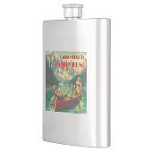 Flasque Le Canoë Est Un Plaisir Familial (Gauche)