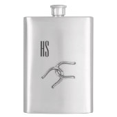 Flasque Le cheval chausse le monogramme (devant)