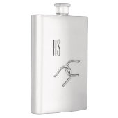 Flasque Le cheval chausse le monogramme (Droite)