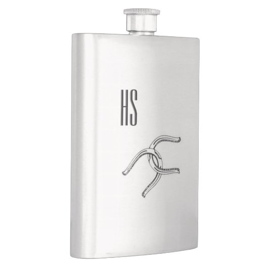 Flasque Le cheval chausse le monogramme (Droite)