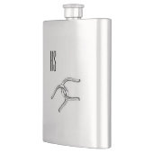 Flasque Le cheval chausse le monogramme (Gauche)