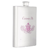Flasque Le Claddagh (rose) (Droite)