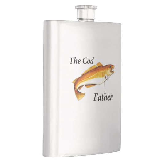 Flasque Le Cod Père idéal de pêche présent. (Droite)